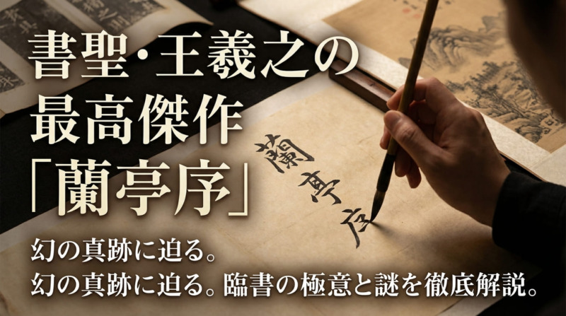 蘭亭序 王羲之の書道作品 アイキャッチ画像