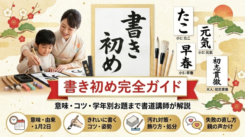 書き初め完全ガイドサムネイル